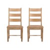 Treasure Trove Accents 2pk Lancaster Dining Chairs: Solid Mango Wood, No Assembly Required - 2 of 4