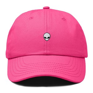 Dalix Lil Alien Embroidered Cotton Cap Outdoor Space Nature Dad Hat Mens - 1 of 4