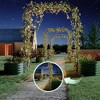 Raised Garden Bed with 95" H Tall Arch Trellis, Metal Raised Garden Bed Kit with Trellis - 3 of 4
