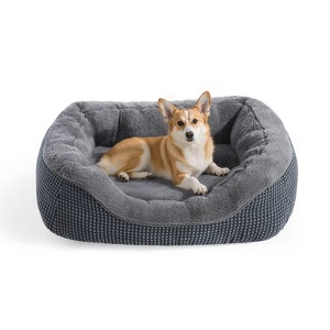 JOEJOY Cozy Small Dog & Cat Bed ¨C Calming Plush Orthopedic Pet Bed, Soft Warming Puppy Bed with Anti-Slip Bottom, Washable & Durable - 1 of 4