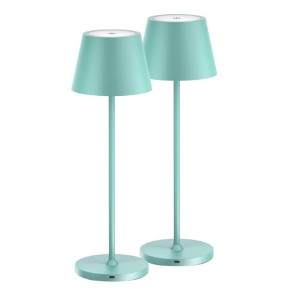 ONEWISH 2-Pack Touch-Control Cordless LED Table Lamp – Modern Holiday Décor, Gift for Family & Friends - 1 of 4