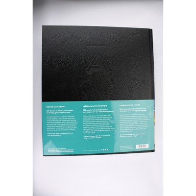 Large Black Hardcover Sketch Book with Acid-Free Paper