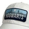 Harry Potter Hogwarts Scenic Patch Vintage Cotton Dad Cap White OS - 4 of 4