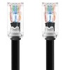 Monoprice Cat6A Component Level Patch Cable - 50ft - Black, UTP, 24AWG, 500MHz, Pure Bare Copper, Snagless RJ45, Ethernet Cable - Micro SlimRun Series - image 2 of 4