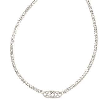 Sterling Silver Open Heart Pendant Necklace - Silver : Target