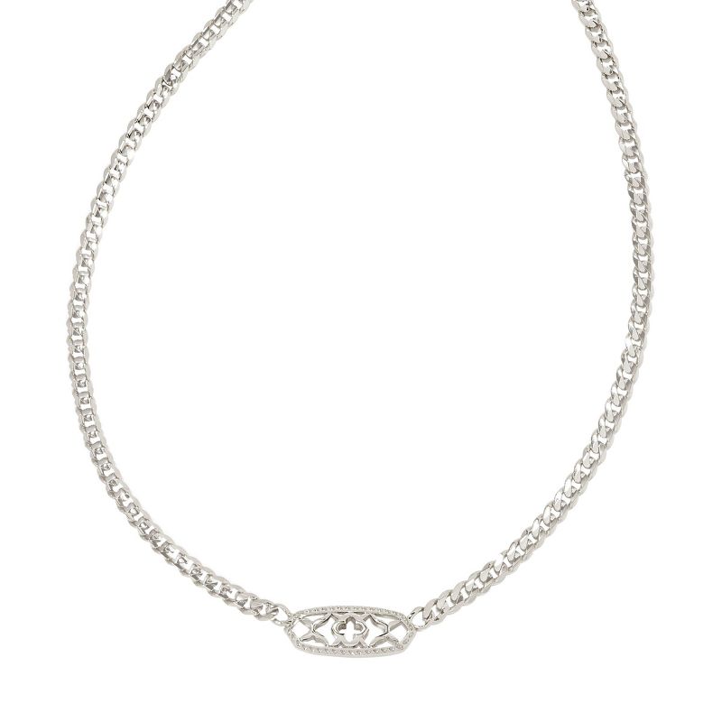 Kendra Scott Emma Filigree Curb Chain Pendant Necklace, 1 of 3