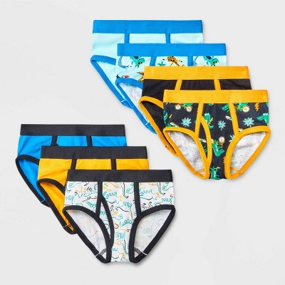 Image of Toddler Boys' 7pk Dinosaur Briefs - Cat & Jack™ Yellow 2T-3T