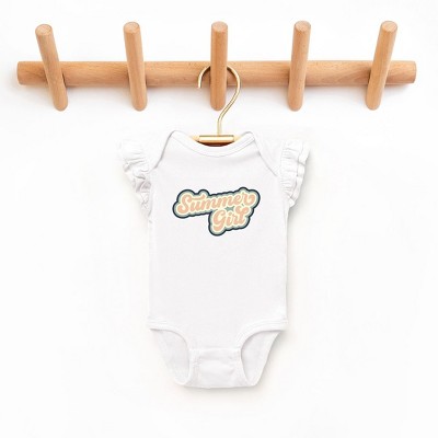 The Juniper Shop Summer Girl Retro Baby Flutter Sleeve Bodysuit