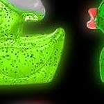 160 pcs glitter and luminous ducks