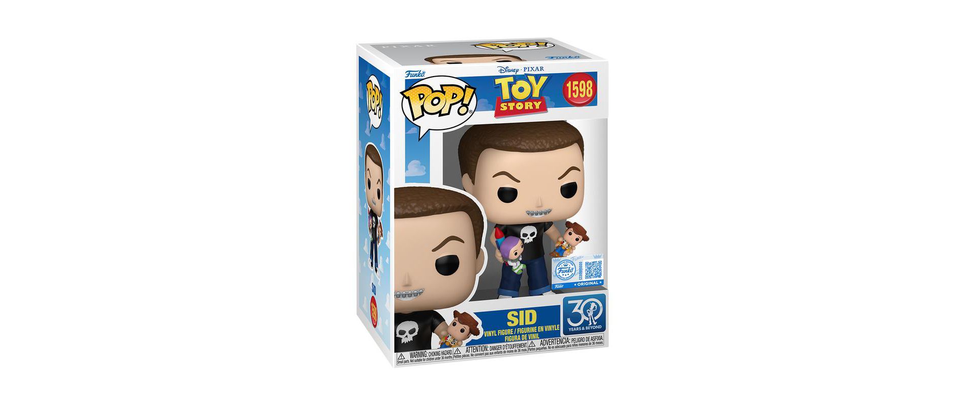 Funko Pop! Disney Toy Story 30th Anniversary Sid Exclusive Figure #1598!
