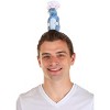 HalloweenCostumes.com One Size Fits Most   Adult Disney Ratatouille Remy Hidden Halloween Costume Hat Accessory, White/Gray - 3 of 4