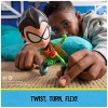 DC Comics Teen Titans Go Twisty Titans Robin 6-Inch Flexible Poseable Action Figure for Kids Ages 4+ with Bendable Limbs for Creative Play - 3 of 4