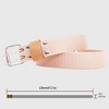 Anna-Kaci Women's Nylon Web Belt with Silver Buckle - 3 of 3