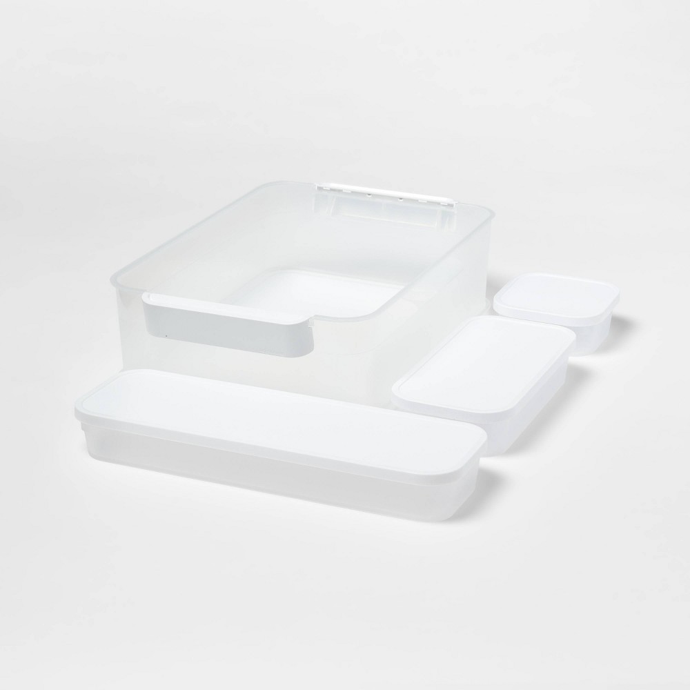 6pc Click in Place Large Toolbox Kit Plastic Storage Home and Office Organization - Brightroom™