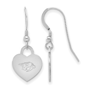 Black Bow Jewelry Sterling Silver  NHL Dangle Earrings - 1 of 4