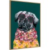 Amanti Art Smug Pug by Yvette St. Amant Framed Canvas Wall Art - 2 of 4