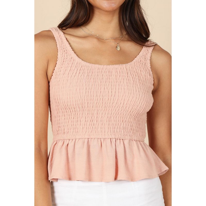 Petal and Pup Womens Monique Shirred Peplum Top, 3 of 7