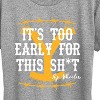 Women's - Yellowstone - Its Too Early For This Rip Wheeler Short Sleeve Graphic T-Shirt - 2 of 4