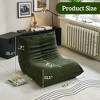 41.4'' Sofa Lazy Sofa Bean Bag Chair Floor Sofa For Living Room Bedroom, Green - 4 of 4