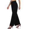 Women's Wide Leg Pants Casual Palazzo High Waist Solid Color Formal Pants Trousers with Pockets - 4 of 4