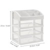 Unique Bargains Clear Makeup Organizer Countertop 1 Pc - 4 of 4