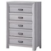 CAVINAS 2/5 Drawer Dresser,Contemporary Driftwood Finish Chest of Drawers with Spacious Storage Space for Bedroom,1 Piece - 2 of 4