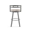 Amisco Render Upholstered Counter Height Barstool: Faux Leather, Steel Frame, 26" Seat - image 3 of 4