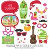 Big Dot of Happiness Tropical Christmas - Beach Santa Holiday Party Photo Booth Props Kit - 20 Count - 2 of 4