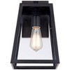 John Timberland Arrington Modern Wall Light Sconces Set of 2 Mystic Black Hardwire 8" Fixture Clear Glass for Bedroom Bathroom Vanity Living Room Home - 3 of 4