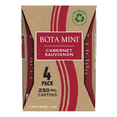 Bota Box Mini Cabernet Sauvignon Red Wine - 4pk/250ml Box