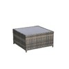 CAVINAS Patio Sofa Set, Woven L Shaped Outdoor Couch, Modern Wicker Backyard Furniture with Footstool for Garden - 3 of 4