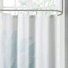 PAGED Cotton Percale Shower Curtain, Unique Floral Print Design, Machine-Washable Fabric - 2 of 4