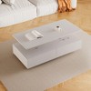 KIGFTSOD Modern Rectangular LED Lights Coffee Table with 2 drawers - 4 of 4