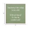 Slickblue Solid Pine Funny Wall Sign – Village to Raise a Child Quote– Farmhouse Gift Idea for Parents, Color Options - 3 of 3