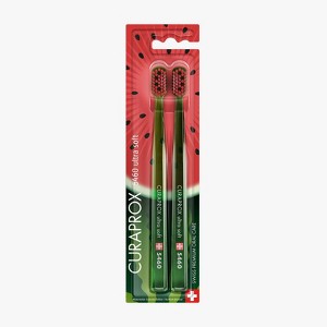Curaprox CS 5460 Watermelon Summer Edition, Ultra Soft Toothbrush for Gentle and Powerful Daily Cleaning - 1 of 3