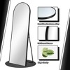 31 in W x 71 in H Black Frame Arch Aluminum Alloy Full Length Mirror Freestanding Mirror - 3 of 4