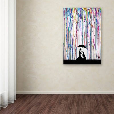 Marc Allante Sempre Colorful Rain Canvas Art 16'' x 24''