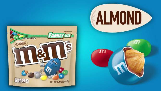 M&#38;M&#39;s Almond Family Size Chocolate Candy - 15oz, 2 of 10, play video