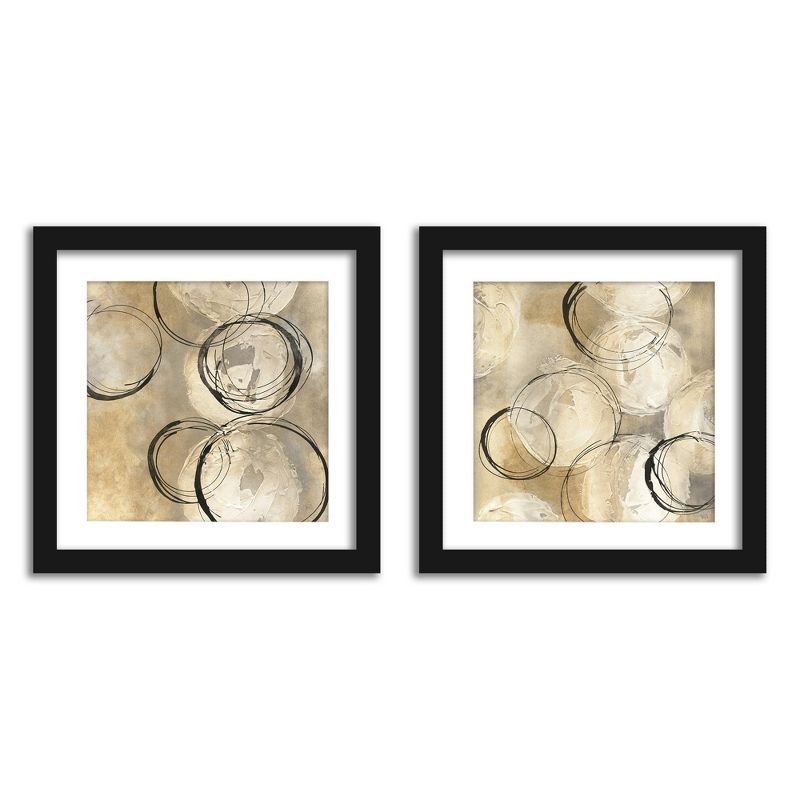 Americanflat Brushstroke Circles - Set of 2 Framed Prints by PI Creative, 2 of 7