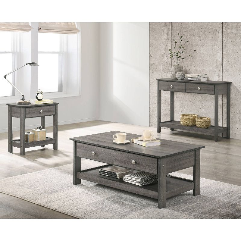 Clonard Wooden End Table Gray - HOMES: Inside + Out, 4 of 6