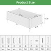 Wooakway 47" White PVC Outdoor Garden Fence Railing Planter Box for Flowers Vegetables - 3 of 4
