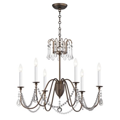 Maxim Lighting Plumette 6 - Light Chandelier in  Chestnut Bronze