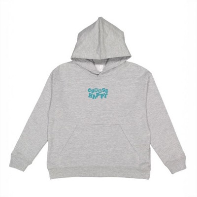 The Juniper Shop Embroidered Choose Happy Smiley Face Youth Graphic Hoodie