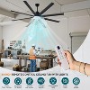 AMERLIFE Ceiling Fan with Light, 8-Blade Large Fan, Remote Control, 6-Speed DC Motor, 3-Color LED, for Indoor/Outdoor Use - 4 of 4