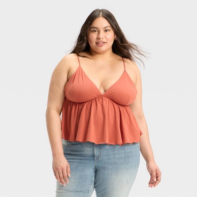 Women's Ruffle Babydoll Cami - Wild Fable™