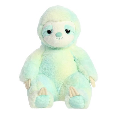 Aurora Large Da Minty Sloth Sluuumpy Cozy Stuffed Animal Multicolor 15"