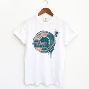 Simply Sage Market Women's Girl Put Your Records On Short Sleeve Garment Dyed Tee - 1 of 2