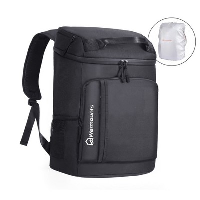 WARMOUNTS 34qt Insulated Backpack Cooler 36 Cans Soft Cooler with 2 Compartment