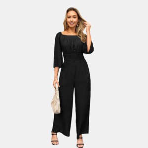 Women's Square Neck Straight Leg Jumpsuit - Cupshe - 1 of 4