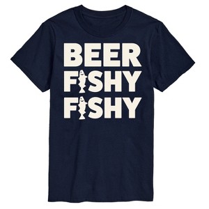 Men's - Instant Message - Beer Fishy Fishy Short Sleeve Graphic T-Shirt - 1 of 4